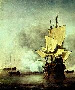 VELDE, Willem van de, the Younger kanonskottet Spain oil painting artist